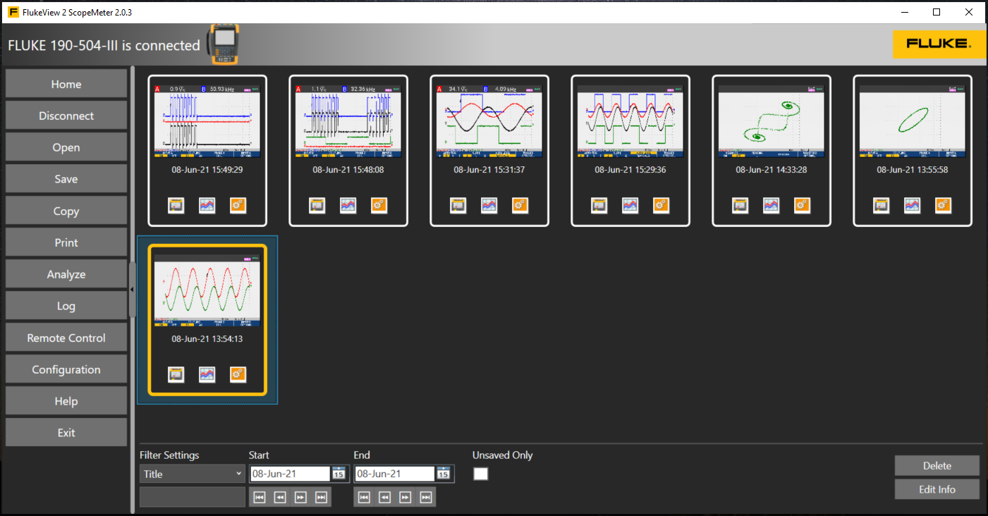 FlukeView-2 ScopeMeter 软件